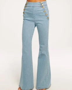 Ramy Brook Romee High Waisted Flare Jean Darkwash Discount