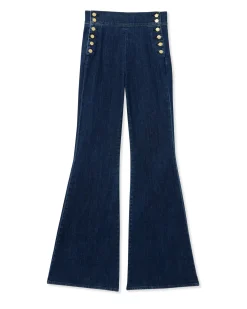 Ramy Brook Romee High Waisted Flare Jean Darkwash Discount