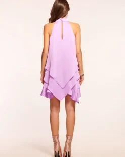 Ramy Brook Shaina Tiered Mini Dress Daisyyellow New