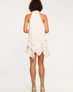 Ramy Brook Shaina Tiered Mini Dress Daisyyellow New