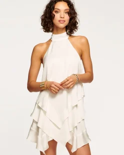 Ramy Brook Shaina Tiered Mini Dress Daisyyellow New