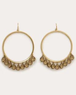 Ramy Brook Shani Hoop Earrings Blackdiamond Sale