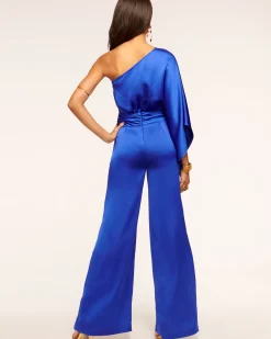 Ramy Brook Simone One-Shoulder Jumpsuit Black Best