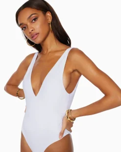 Ramy Brook Soren V-Neck One Piece Swimsuit Discount