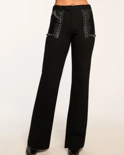 Ramy Brook Tashuna Studded Ponte Pant Blackponte Sale
