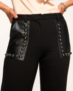 Ramy Brook Tashuna Studded Ponte Pant Blackponte Sale
