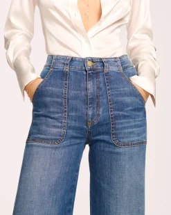 Ramy Brook Theodora Wide Leg Jean New