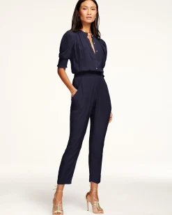 Ramy Brook Tracey Puff Sleeve Jumpsuit Clearance