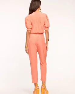 Ramy Brook Tracey Puff Sleeve Jumpsuit Clearance