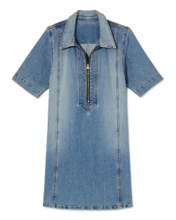 Ramy Brook Tunechi Denim Shirt Dress Clearance
