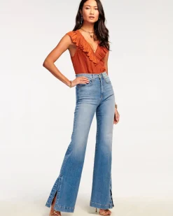 Ramy Brook Tyra High Waisted Flare Jean Discount