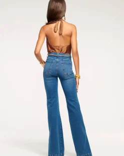 Ramy Brook Tyra High Waisted Flare Jean Discount