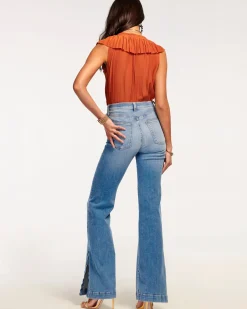 Ramy Brook Tyra High Waisted Flare Jean Discount