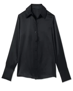 Ramy Brook Victoria Silk Button Down Blouse Sandstone Fashion