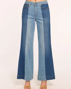 Ramy Brook Vinnie Wide Leg Two-Tone Jean Tonalwash Outlet