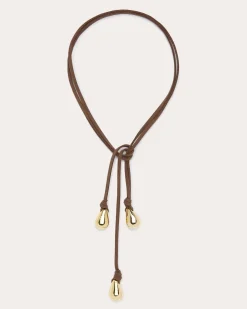 Ramy Brook Yara Suede Tie Necklace Sale
