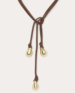 Ramy Brook Yara Suede Tie Necklace Sale