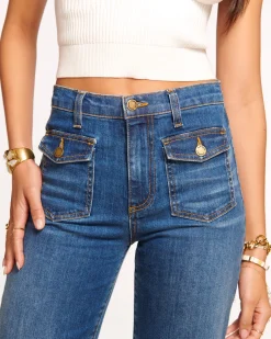 Ramy Brook Zariah Wide Leg Jean Mediumwash Clearance