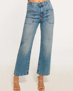 Ramy Brook Zoey Wide Leg Jean Lightwash Fashion