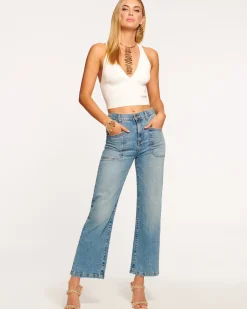 Ramy Brook Zoey Wide Leg Jean Lightwash Fashion