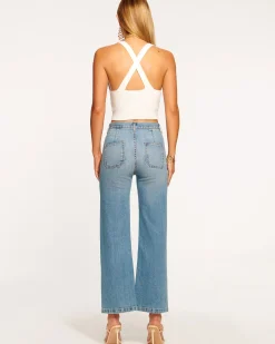 Ramy Brook Zoey Wide Leg Jean Lightwash Fashion